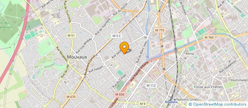 localisation de l'entreprise MADAME LAETITIA MARECHAL  MOUVAUX