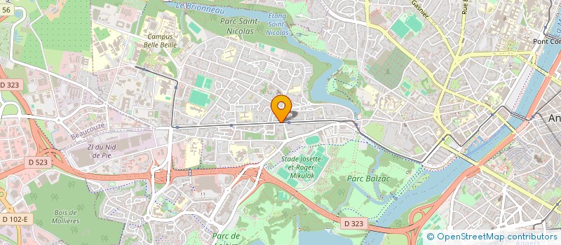 localisation de l'entreprise MADAME LAETITIA MAREUIL à ANGERS