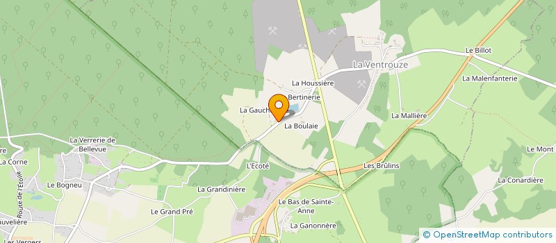localisation de l'entreprise MADAME LAETITIA MARIE à LA VENTROUZE