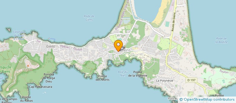 localisation de l'entreprise MADAME LAETITIA MARIE THIBAUD à HYERES