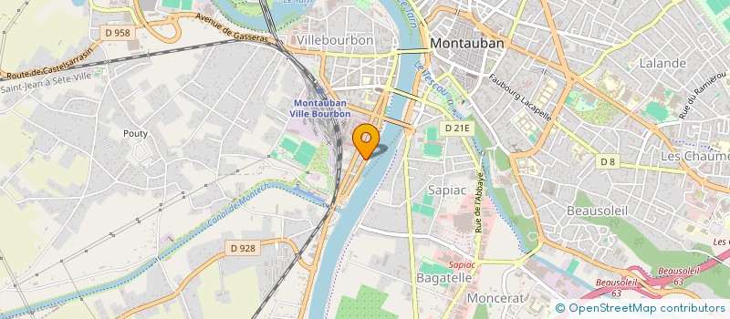 localisation de l'entreprise MADAME LAETITIA MARIETTE  MONTAUBAN