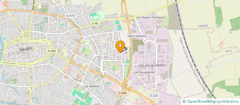 localisation de l'entreprise MADAME LAETITIA MARQUES  SENS