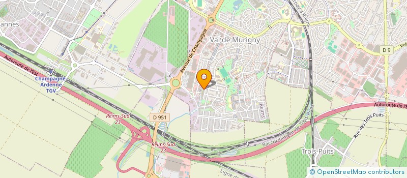 localisation de l'entreprise MADAME LAETITIA MARS  REIMS