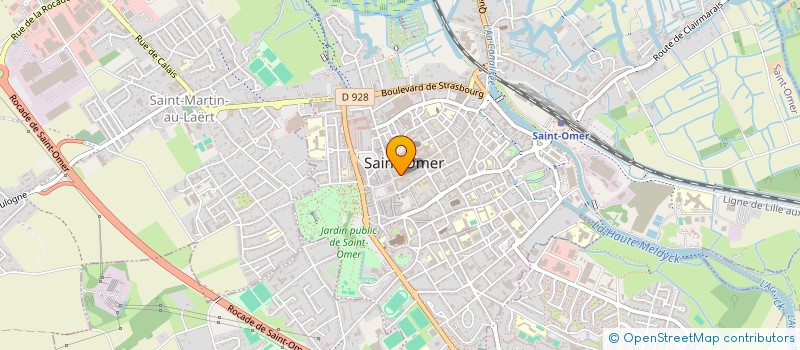 localisation de l'entreprise MADAME LAETITIA MARTEL à SAINT-OMER