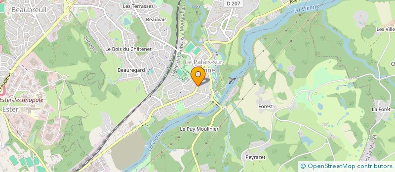 localisation de l'entreprise MADAME LAETITIA MARTIN à LE PALAIS-SUR-VIENNE