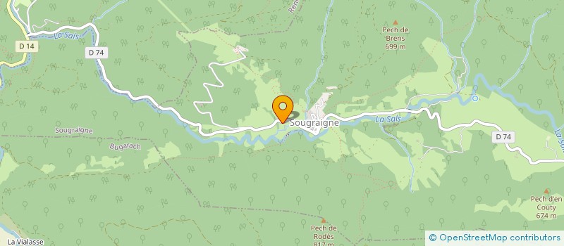 localisation de l'entreprise MADAME LAETITIA MARTIN  SOUGRAIGNE