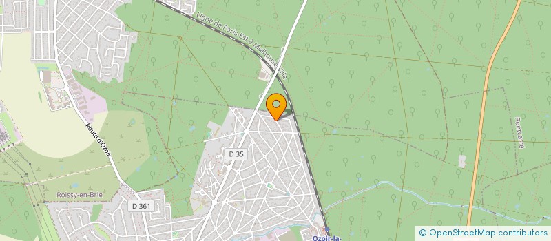 localisation de l'entreprise MADAME LAETITIA MARTIN  OZOIR-LA-FERRIERE