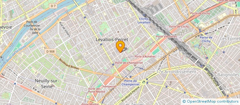 localisation de l'entreprise MADAME LAETITIA MARTIN  LEVALLOIS-PERRET
