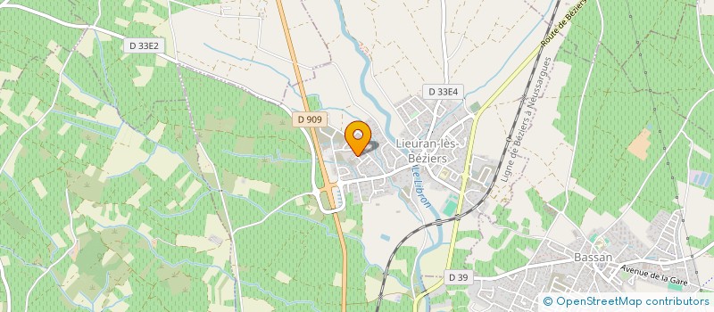 localisation de l'entreprise MADAME LAETITIA MARTINS à LIEURAN-LES-BEZIERS