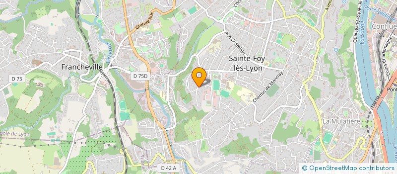 localisation de l'entreprise MADAME LAETITIA MAYE à SAINTE-FOY-LES-LYON