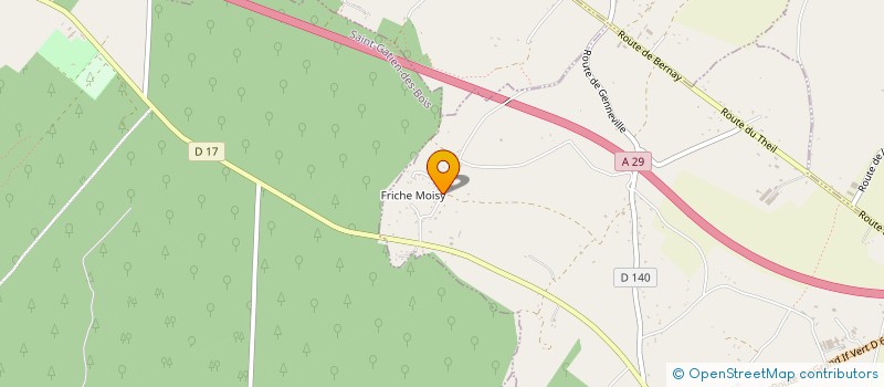 localisation de l'entreprise MADAME LAETITIA MEDARD  SAINT BENOIT D'HEBERTOT