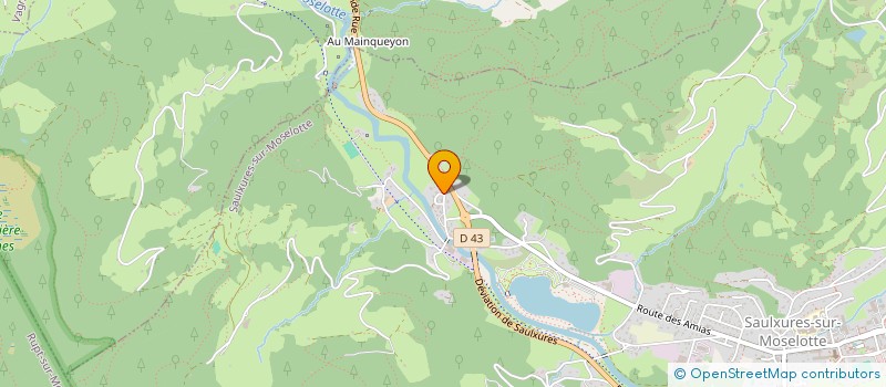 localisation de l'entreprise MADAME LAETITIA MENIL  SAULXURES-SUR-MOSELOTTE