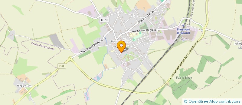 localisation de l'entreprise MADAME LAETITIA MEQUINION  FRESNOY-LE-GRAND