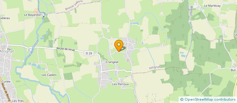 localisation de l'entreprise MADAME LAETITIA MERCEY  ATTIGNAT