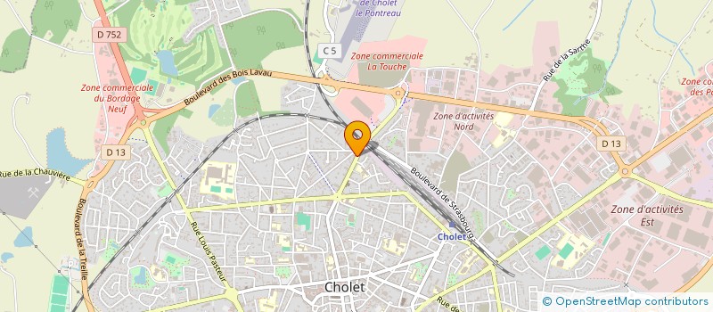 localisation de l'entreprise MADAME LAETITIA MERLET à CHOLET