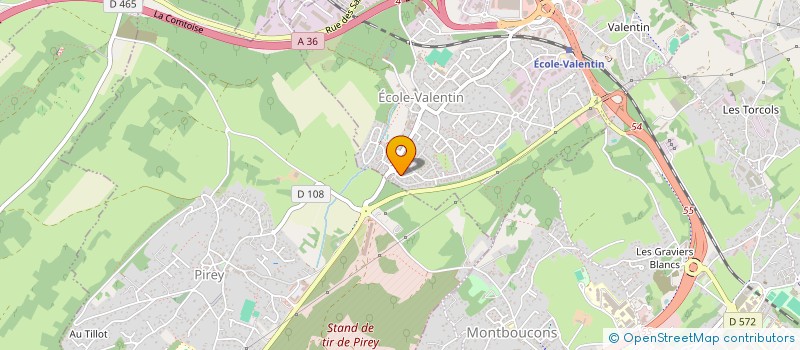 localisation de l'entreprise MADAME LAETITIA MERLIN  PIREY