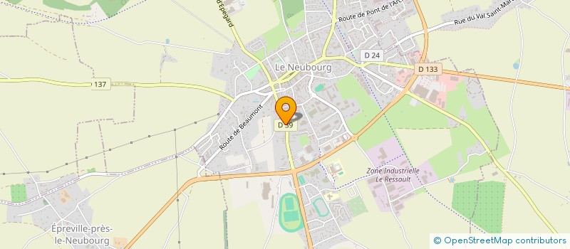 localisation de l'entreprise MADAME LAETITIA MESLIN à LE NEUBOURG