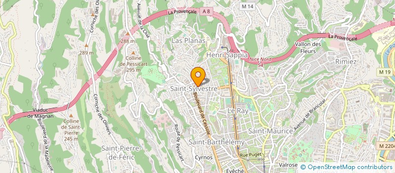localisation de l'entreprise MADAME LAETITIA MEZZANOTTI à NICE