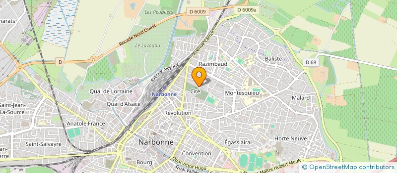 localisation de l'entreprise MADAME LAETITIA MIAS  NARBONNE