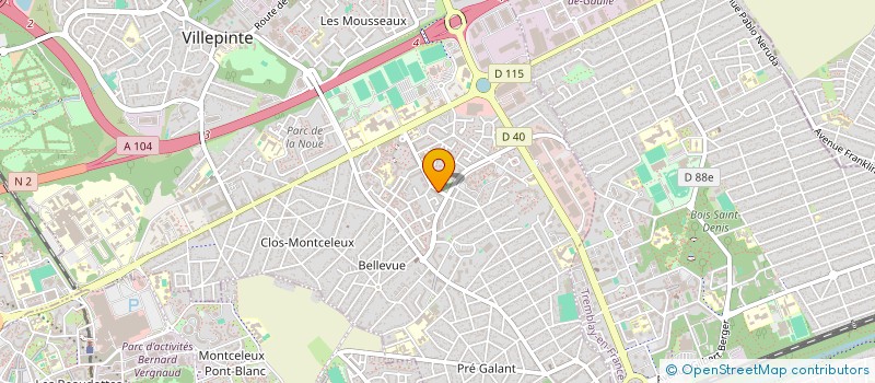 localisation de l'entreprise MADAME LAETITIA MIATH à VILLEPINTE