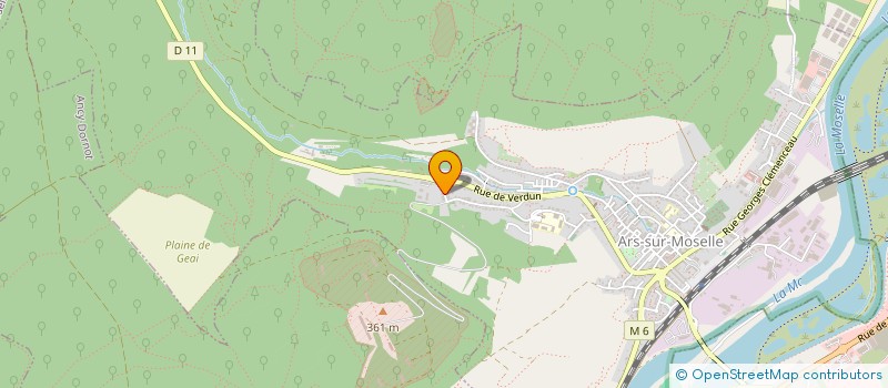 localisation de l'entreprise MADAME LAETITIA MICHEL  ARS-SUR-MOSELLE