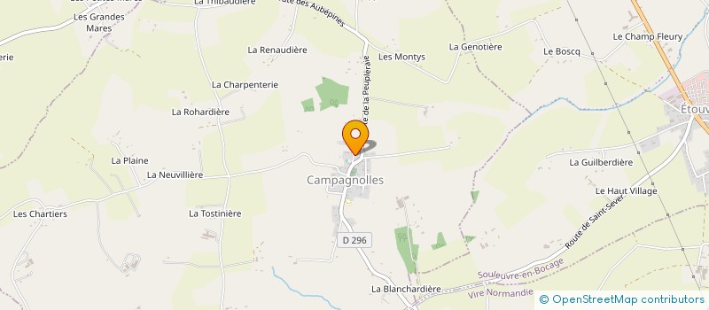 localisation de l'entreprise MADAME LAETITIA MICHEL  CAMPAGNOLLES