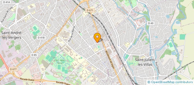 localisation de l'entreprise MADAME LAETITIA MICHELINE ESTER  TROYES