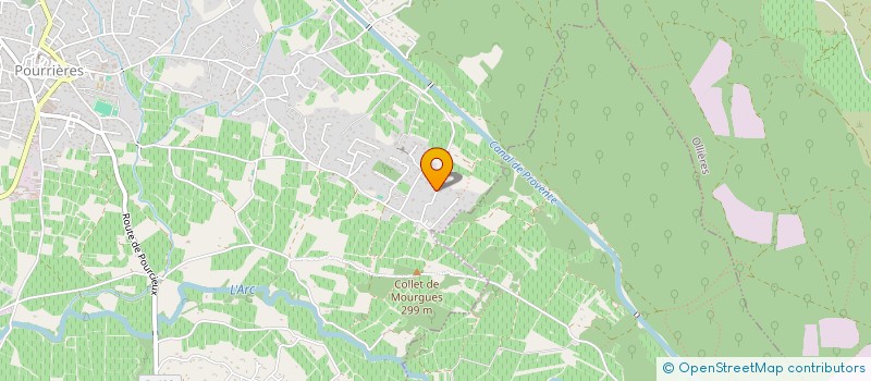 localisation de l'entreprise MADAME LAETITIA MILOT à POURRIERES