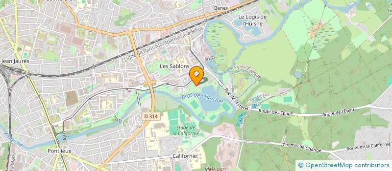 localisation de l'entreprise MADAME LAETITIA MONCEAUX  LE MANS