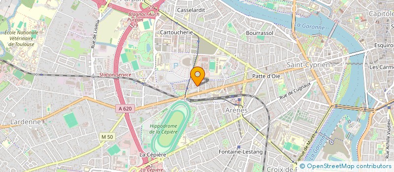 localisation de l'entreprise MADAME LAETITIA MONCOUET  TOULOUSE