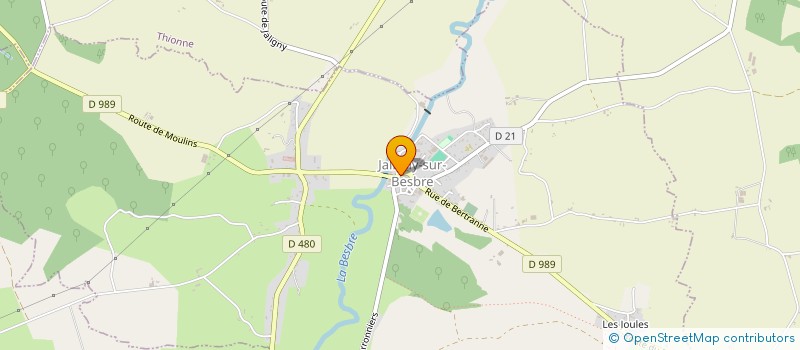 localisation de l'entreprise MADAME LAETITIA MONJAUD à JALIGNY-SUR-BESBRE