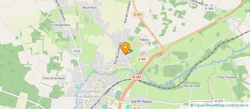 localisation de l'entreprise MADAME LAETITIA MONNIER à CHASSENEUIL-SUR-BONNIEURE