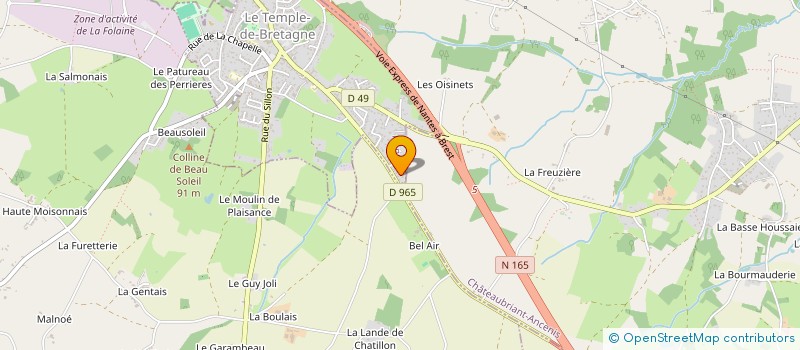 localisation de l'entreprise MADAME LAETITIA MOREAU  LE TEMPLE-DE-BRETAGNE