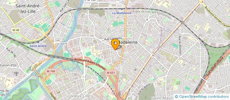 localisation de l'entreprise MADAME LAETITIA MOREL à LA MADELEINE