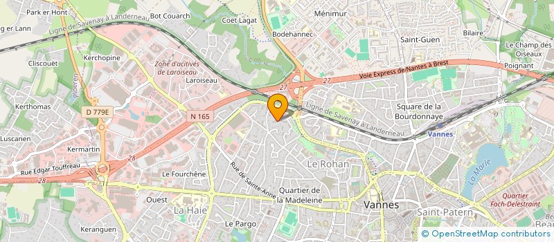 localisation de l'entreprise MADAME LAETITIA MORGANT à VANNES