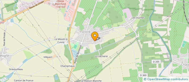 localisation de l'entreprise MADAME LAETITIA MOULIERE  DISTRE