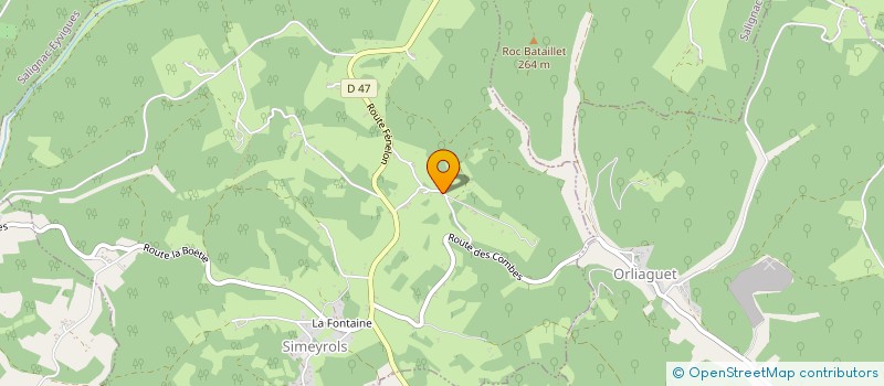 localisation de l'entreprise MADAME LAETITIA MOURGUES  SIMEYROLS