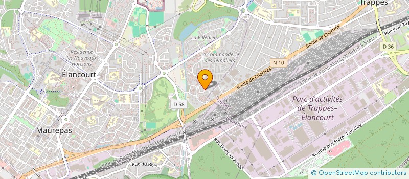 localisation de l'entreprise MADAME LAETITIA MUNETREZ  ELANCOURT