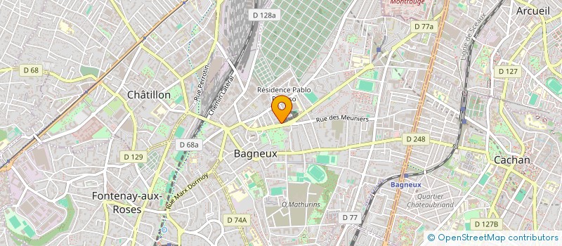 localisation de l'entreprise MADAME LAETITIA NDOMBE à BAGNEUX