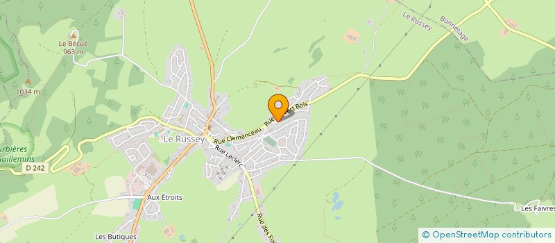 localisation de l'entreprise MADAME LAETITIA NEVEU  LE RUSSEY