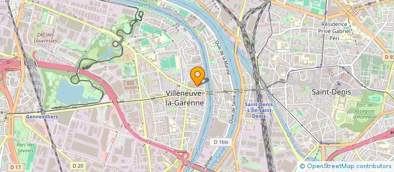 localisation de l'entreprise MADAME LAETITIA NGALEU DATCHOUA  VILLENEUVE-LA-GARENNE