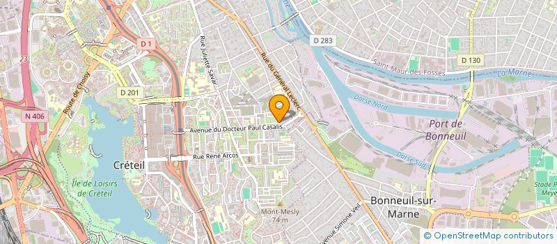 localisation de l'entreprise MADAME LAETITIA NOURDSIGOM  CRETEIL