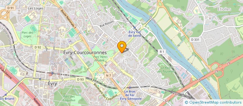 localisation de l'entreprise MADAME LAETITIA OSMONT à EVRY-COURCOURONNES