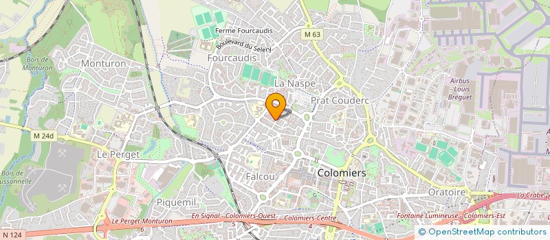 localisation de l'entreprise MADAME LAETITIA OURION  COLOMIERS