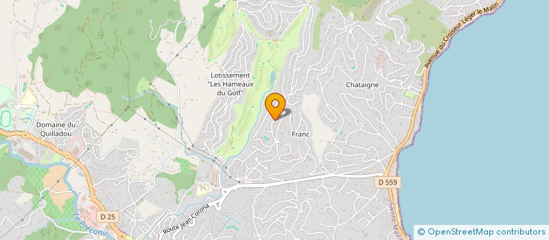 localisation de l'entreprise MADAME LAETITIA OUVRY à SAINTE-MAXIME