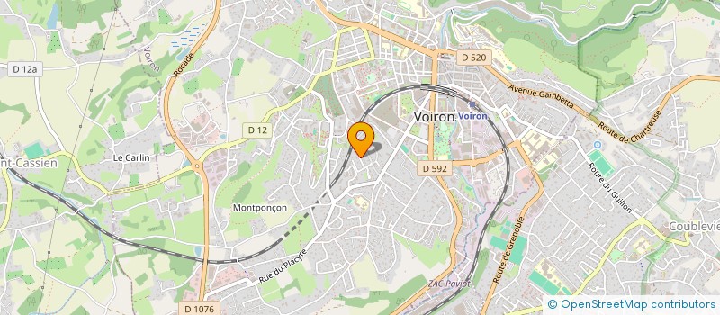 localisation de l'entreprise MADAME LAETITIA PAGET  VOIRON