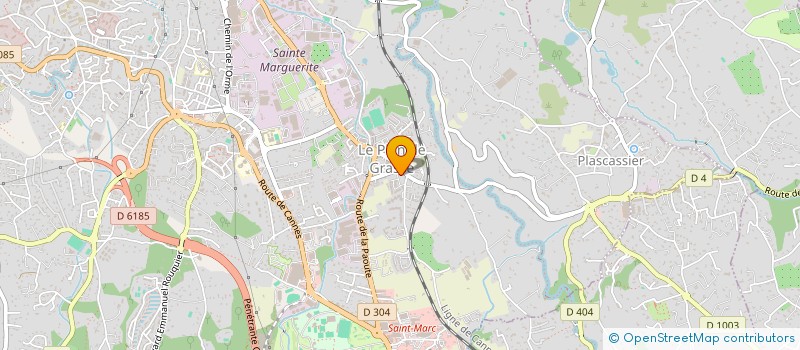 localisation de l'entreprise MADAME LAETITIA PAILLIOT à GRASSE