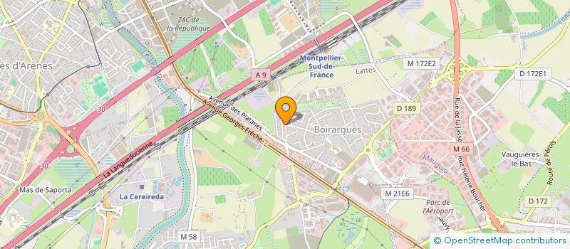 localisation de l'entreprise MADAME LAETITIA PARROT  LATTES