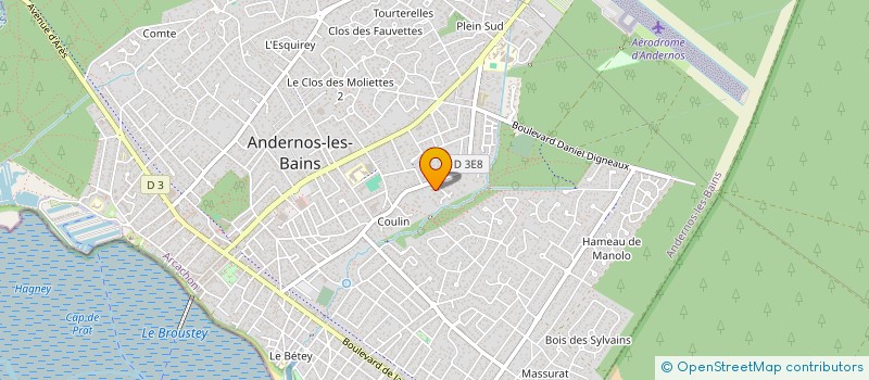 localisation de l'entreprise MADAME LAETITIA PASCAL à ANDERNOS-LES-BAINS