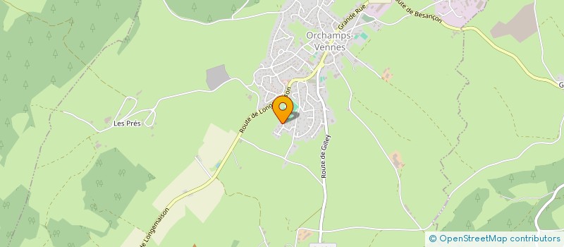 localisation de l'entreprise MADAME LAETITIA PATOZ  ORCHAMPS-VENNES